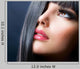 Brunette Makeup Model Left Side Close-Up Wall Decal