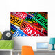 Automobile Plates Wall Decal