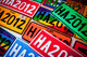 Automobile Plates Wall Decal