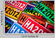 Automobile Plates Wall Decal