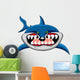 Funny Shark Cartoon Wall Decal