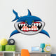 Funny Shark Cartoon Wall Decal