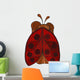 Vector Stylized Ladybug Wall Decal