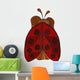 Vector Stylized Ladybug Wall Decal