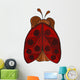 Vector Stylized Ladybug Wall Decal
