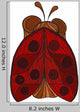 Vector Stylized Ladybug Wall Decal