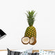 Pineapple And Coconut Wall Decal