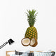 Pineapple And Coconut Wall Decal