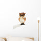 Cute Fluffy Toy Owl Wall Decal