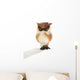 Cute Fluffy Toy Owl Wall Decal