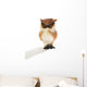 Cute Fluffy Toy Owl Wall Decal