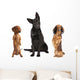 Long Haired Miniature Dachshund Wall Decal