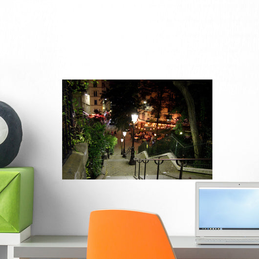 Montmartre La Nuit Paris Wall Decal