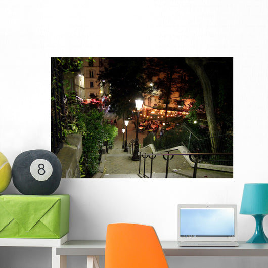 Montmartre La Nuit Paris Wall Decal