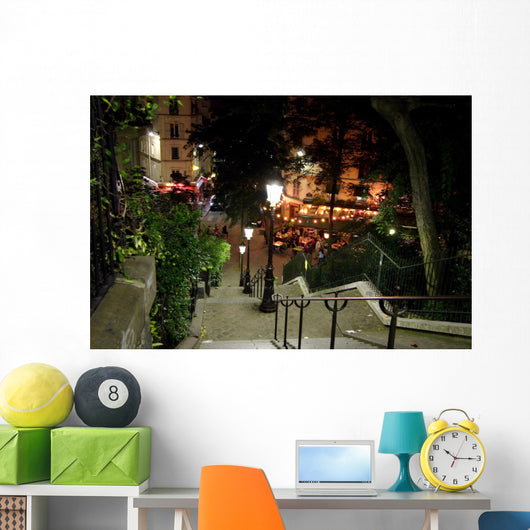 Montmartre La Nuit Paris Wall Decal