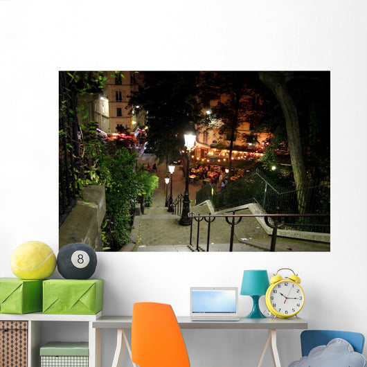 Montmartre La Nuit Paris Wall Decal