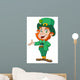 Leprechaun Presenting Wall Decal