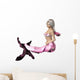 Pink Mermaid Wall Decal