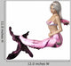 Pink Mermaid Wall Decal