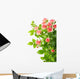 Bush With Pink Roses Wall Decal