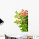 Bush With Pink Roses Wall Decal
