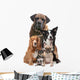Five Dogs Wall Decal