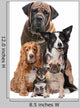 Five Dogs Wall Decal