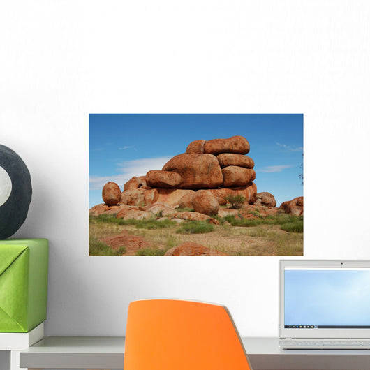Red Stones Wall Decal