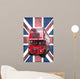 London Red Bus Bottom Union Jack Wall Mural