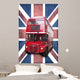 London Red Bus Bottom Union Jack Wall Mural