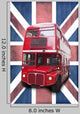 London Red Bus Bottom Union Jack Wall Mural