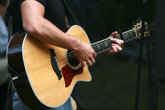 Musician With Guitar Wall Decal