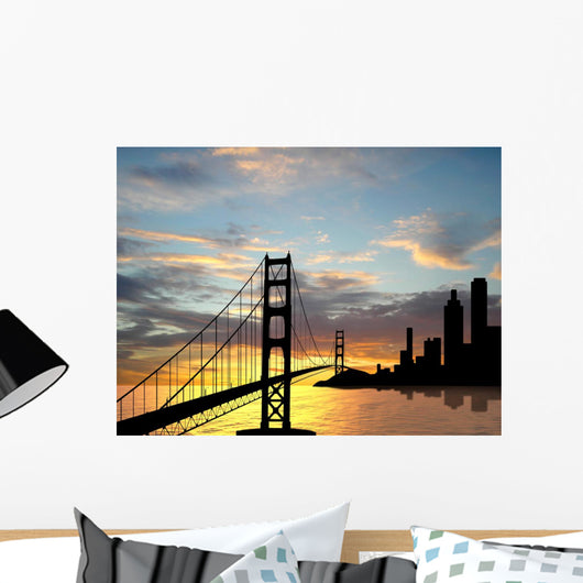 Golden Gate Bridge Near Wall Decal