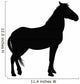 Detailed Horse Silhouette Wall Decal