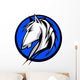 Mustang Stallion Graphic Mascot Wall Decal