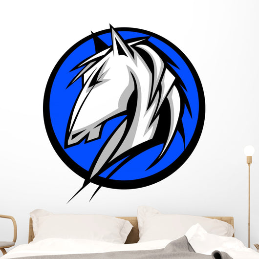 Mustang Stallion Graphic Mascot Wall Decal