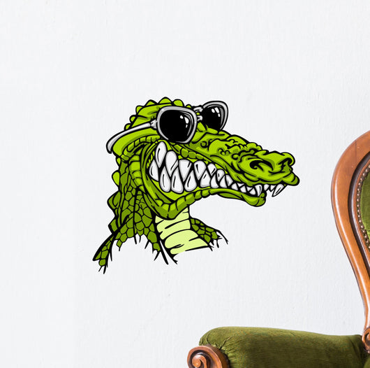 Gator Or Alligator Wearing Wall Decal