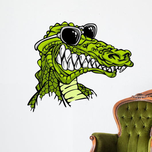Gator Or Alligator Wearing Wall Decal