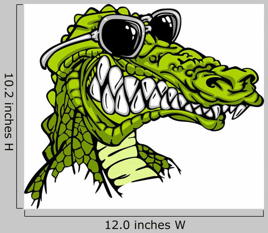 Gator Or Alligator Wearing Wall Decal