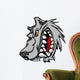 Wolf Mascot Vector Cartoon Wall Decal