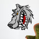 Wolf Mascot Vector Cartoon Wall Decal