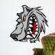 Wolf Mascot Vector Cartoon Wall Decal