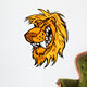 Snarling Cartoon Lion Mascot Wall Decal