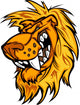 Snarling Cartoon Lion Mascot Wall Decal