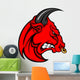 Mascot Bull Vector Cartoon Wall Decal