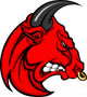Mascot Bull Vector Cartoon Wall Decal