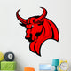 Mascot Bull Vector Graphic Wall Decal