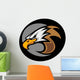 Eagle Mascot Head with Black Background Vector Wall Decal