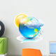 Sun and Rain Weather Icon Wall Decal