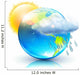 Sun and Rain Weather Icon Wall Decal